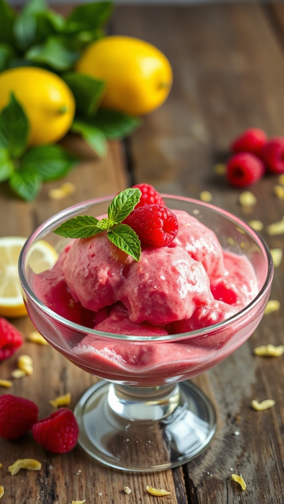 oregon raspberry lemonade sorbet