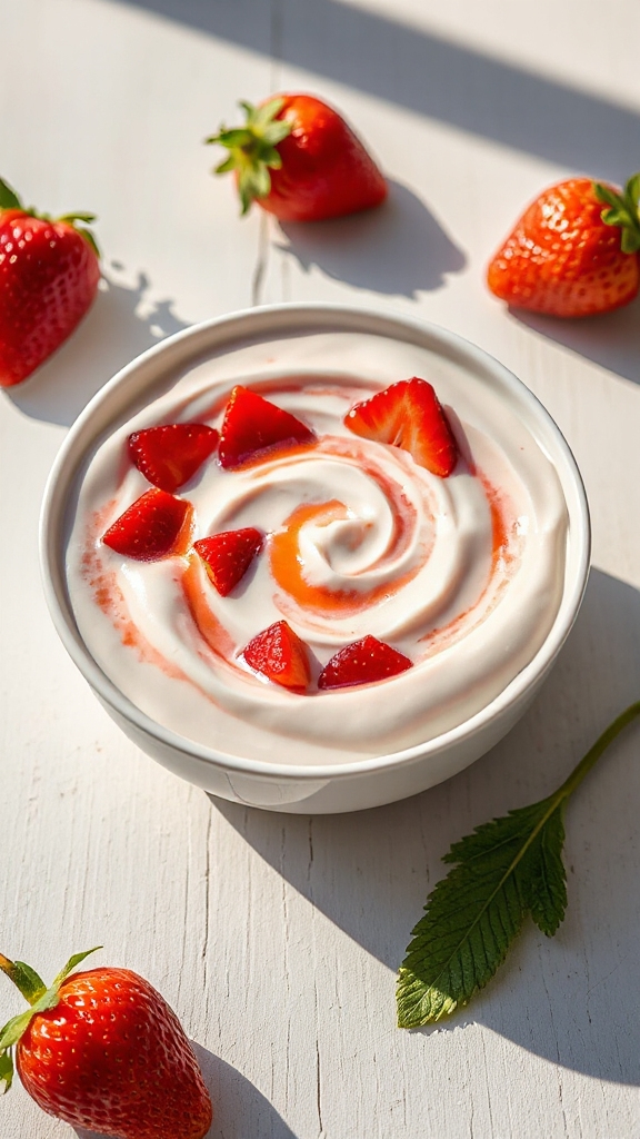 organic strawberry probiotic delight