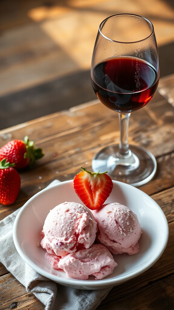 pair strawberry coconut wines