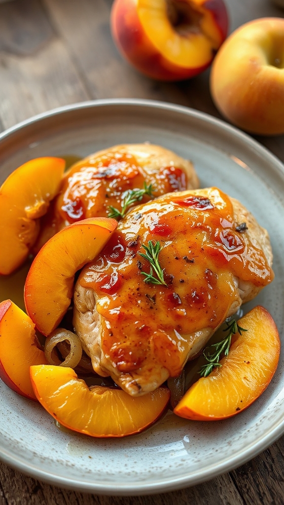 palisade peach infused chicken