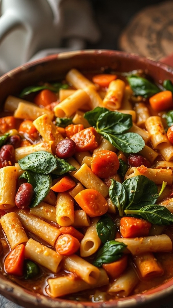 pasta spinach bean variations