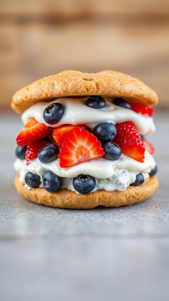 patriotic berry ice cream
