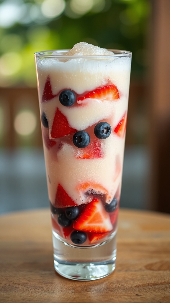 patriotic cheese berry slush