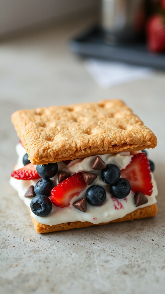 patriotic fruit ice cream sandwiches