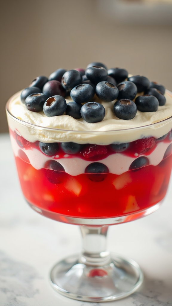 patriotic gelatin flavor variations