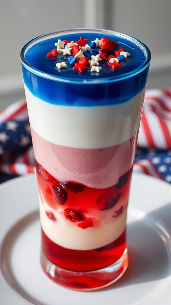 patriotic jell o parfaits national