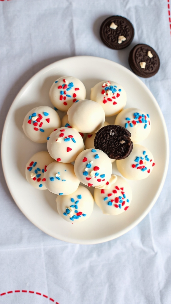 patriotic texas oreo balls