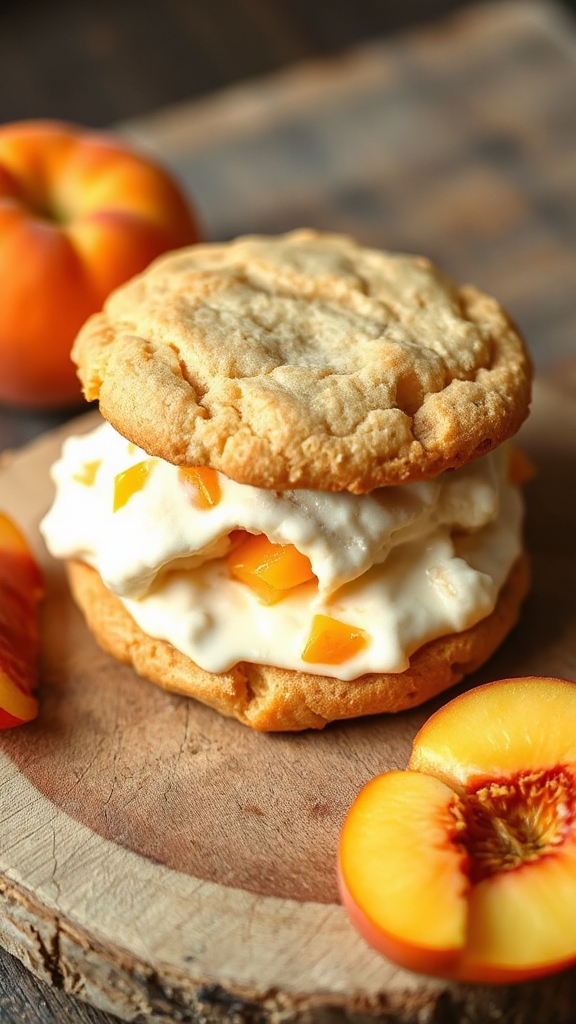 peach ice cream sandwiches georgia