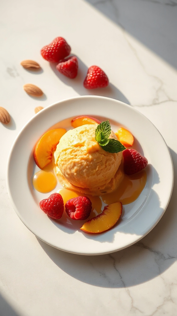 peach yogurt sauce pairings