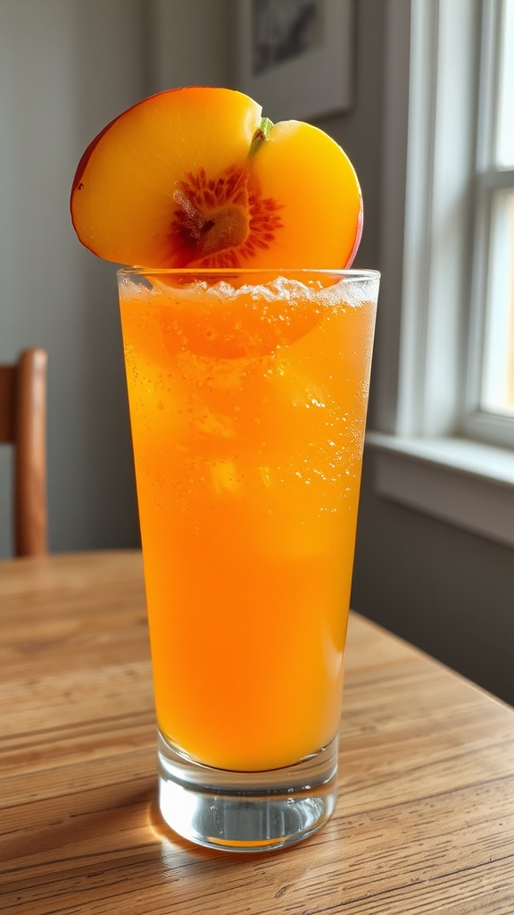 peachy citrus soda cocktail
