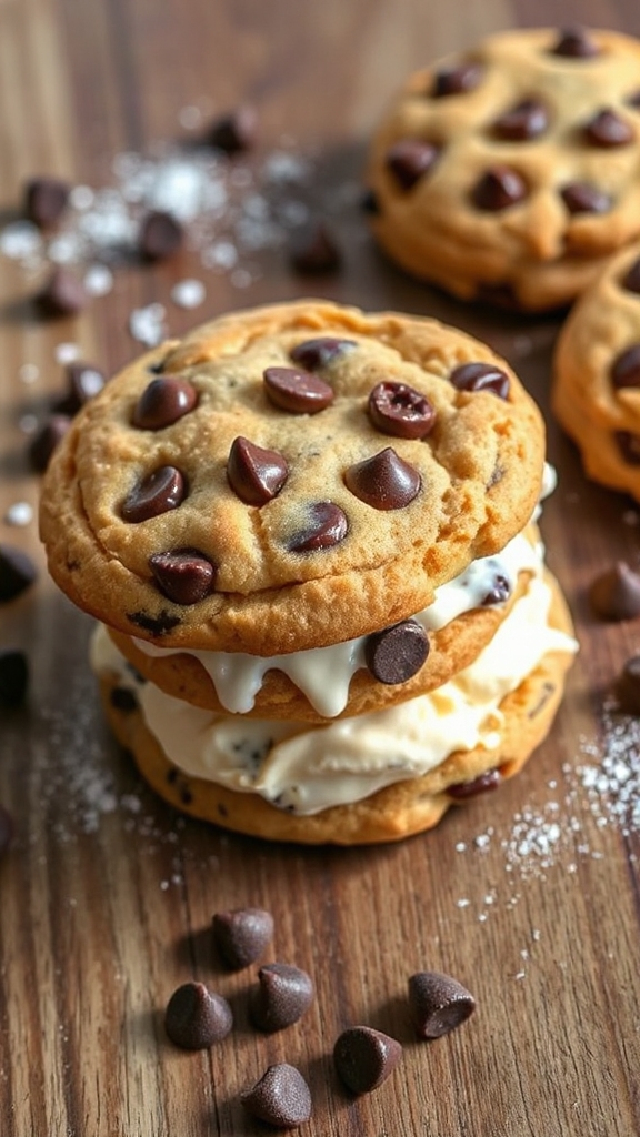 peanut butter chocolate sandwiches