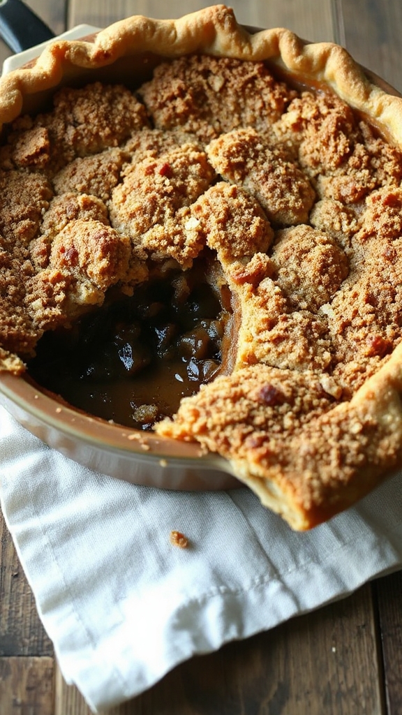 pennsylvania molasses crumb pie