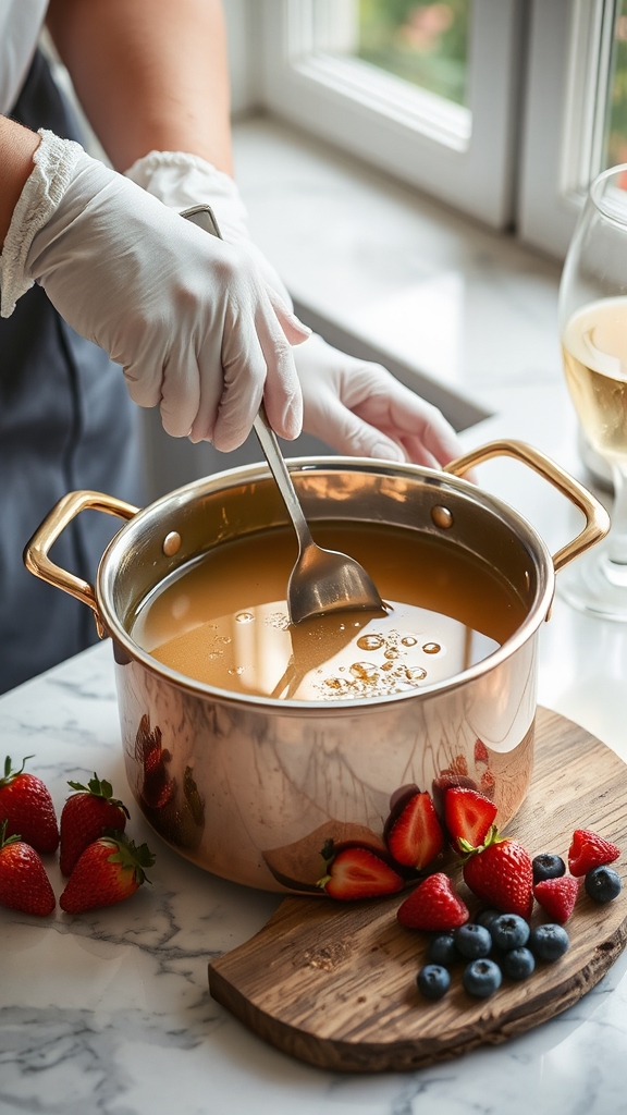 perfect champagne jelly wobble