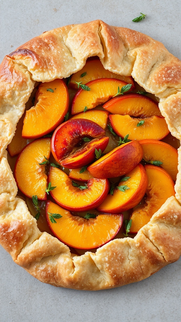 perfectly ripe peach tips
