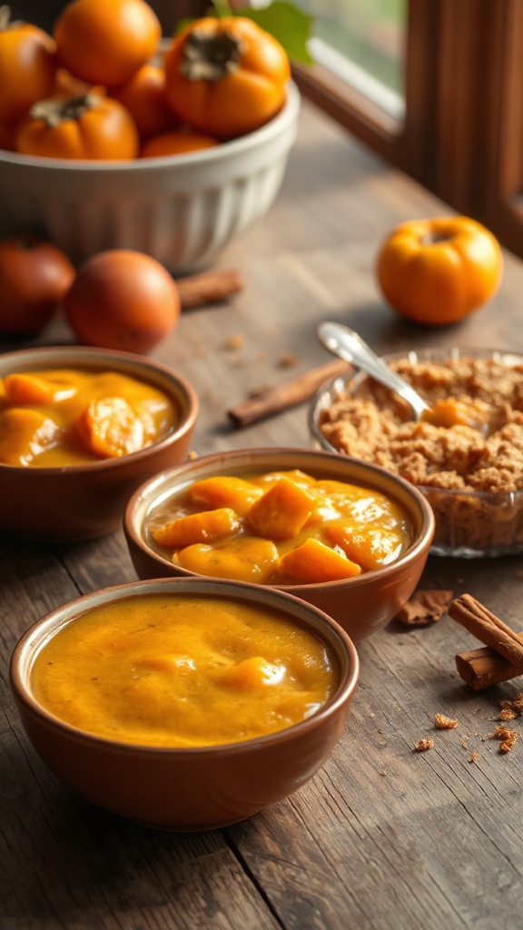 persimmon pudding texture variations