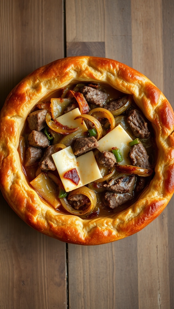 philadelphia cheesesteak pot pie