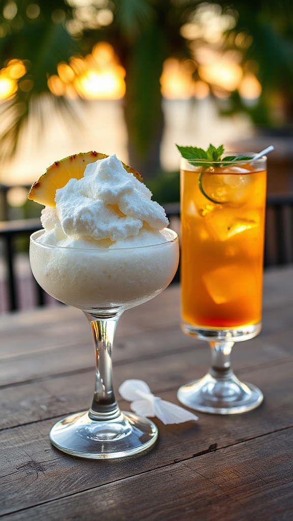pineapple snow rum pairing