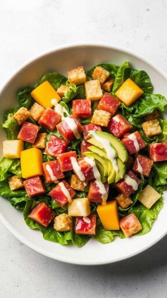 poke bowl caesar salad
