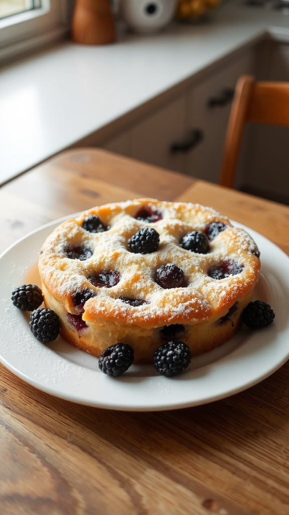 powdered sugar garnish technique