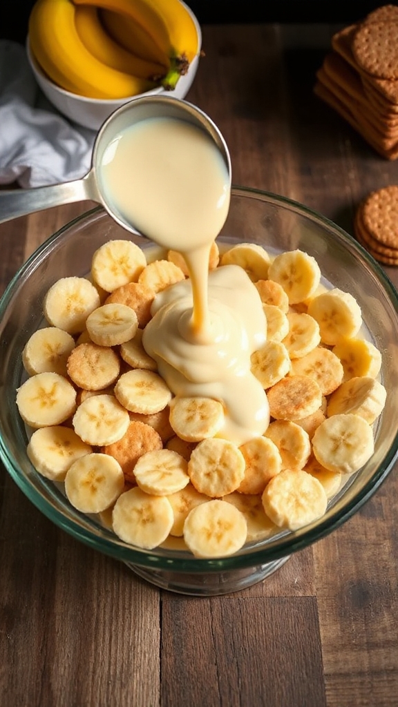 precise banana pudding assembly