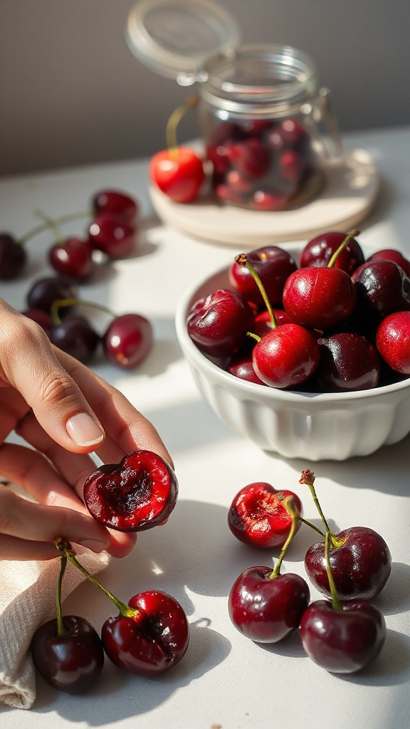 precise cherry preparation techniques