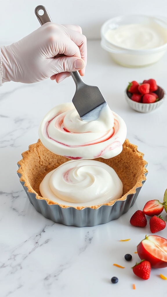 precise frozen pie assembly