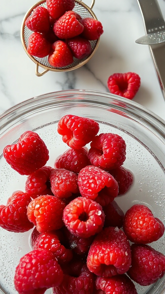 precise raspberry flavor extraction