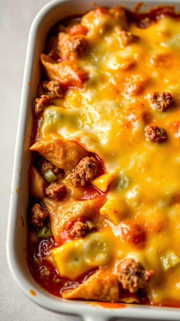 preheated oven bake casserole