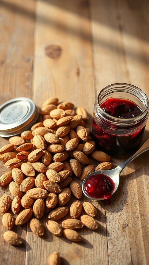 premium wisconsin almond jam