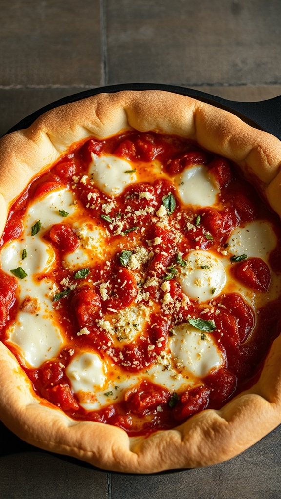 prepare chicago deep dish pizza