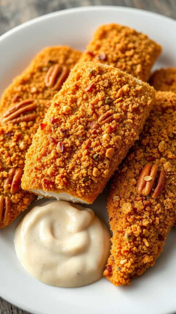 prepare pecan crusted catfish