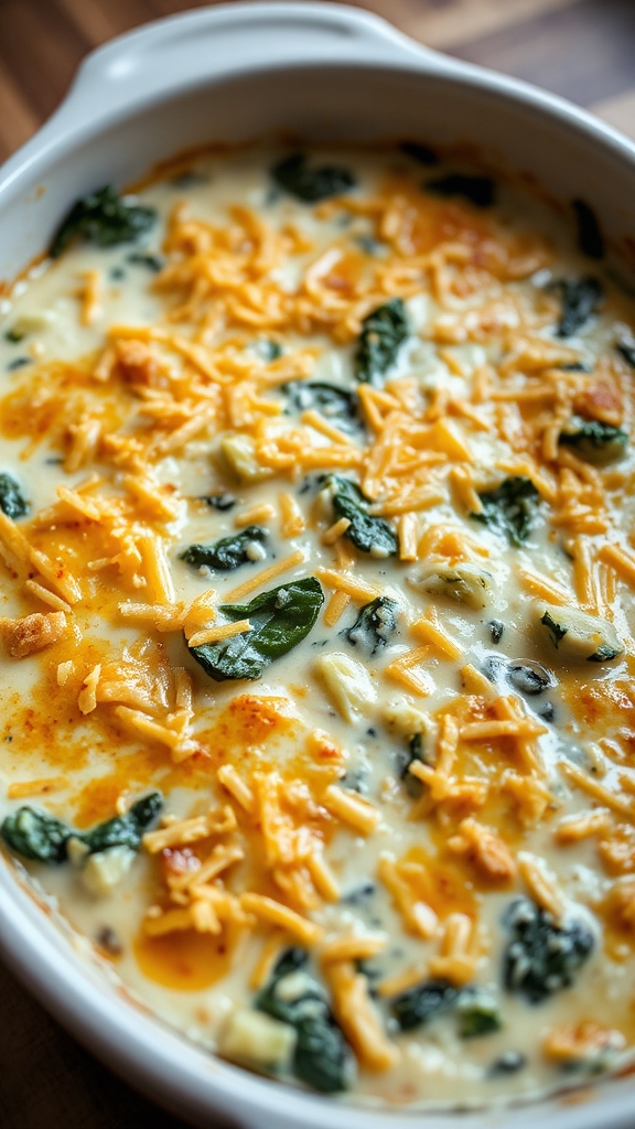 prepare spinach artichoke dip