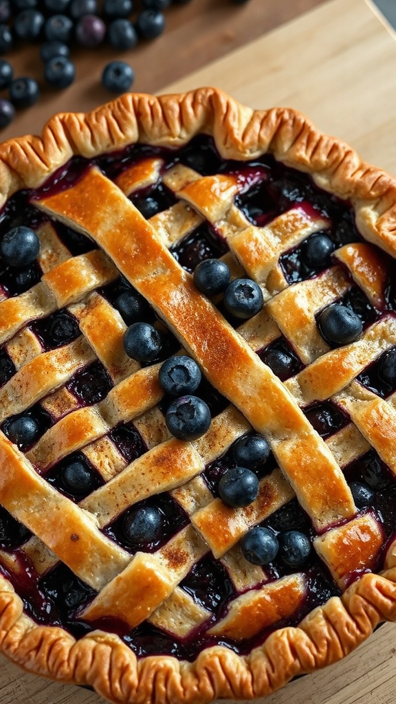 prepare wild blueberry pie