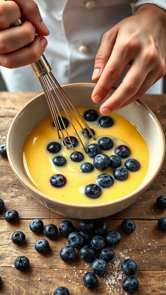 prevent blueberry pudding curdling