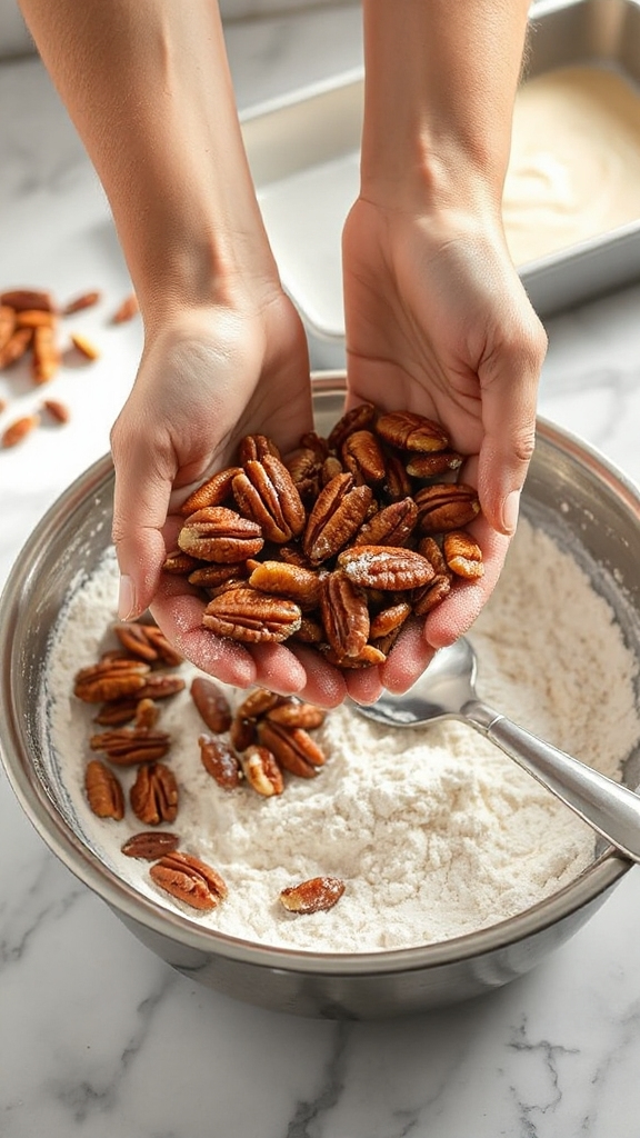 prevent pecans from sinking