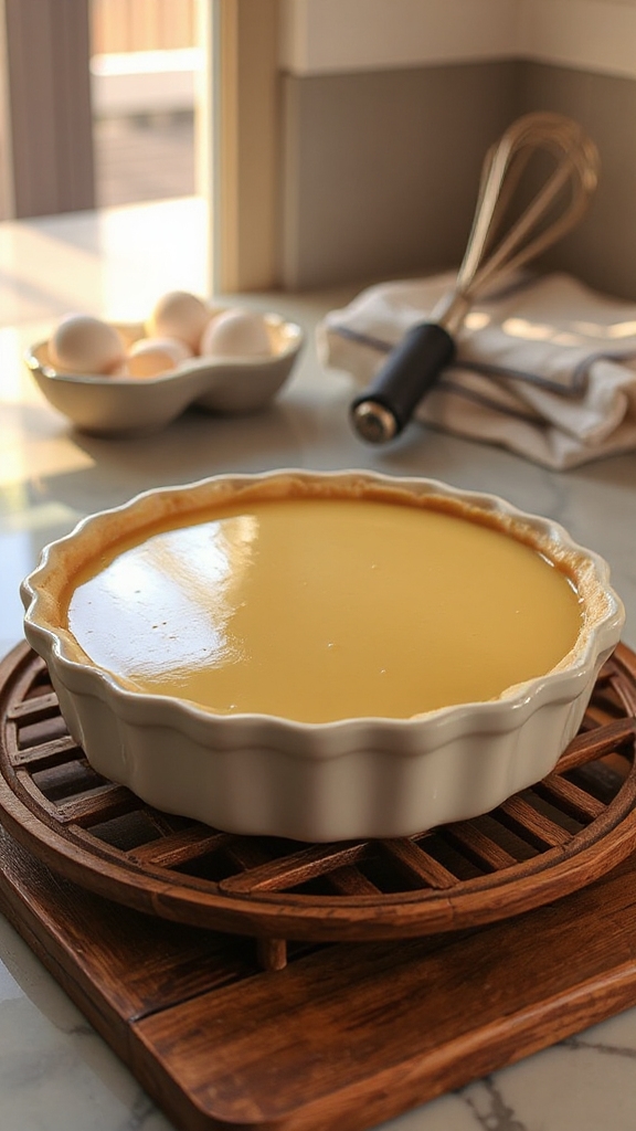 prevent weeping in custard