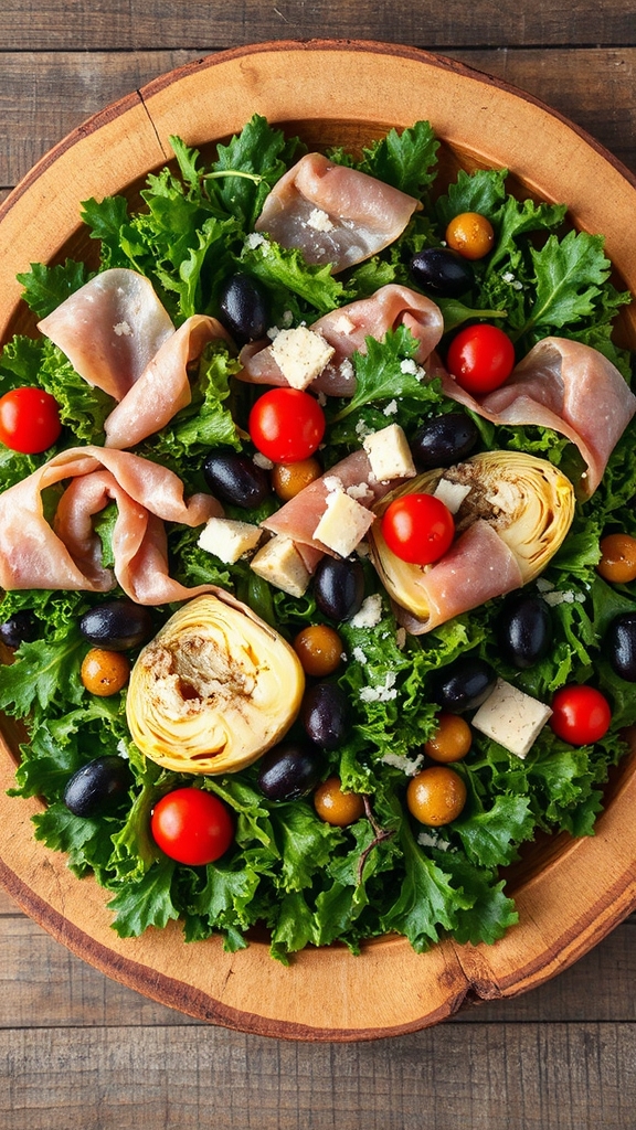prosciutto artichokes olives parmesan