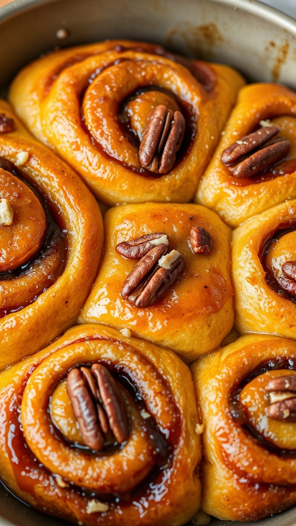 pumpkin spice sticky buns