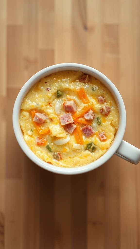 quick microwave mug quiche
