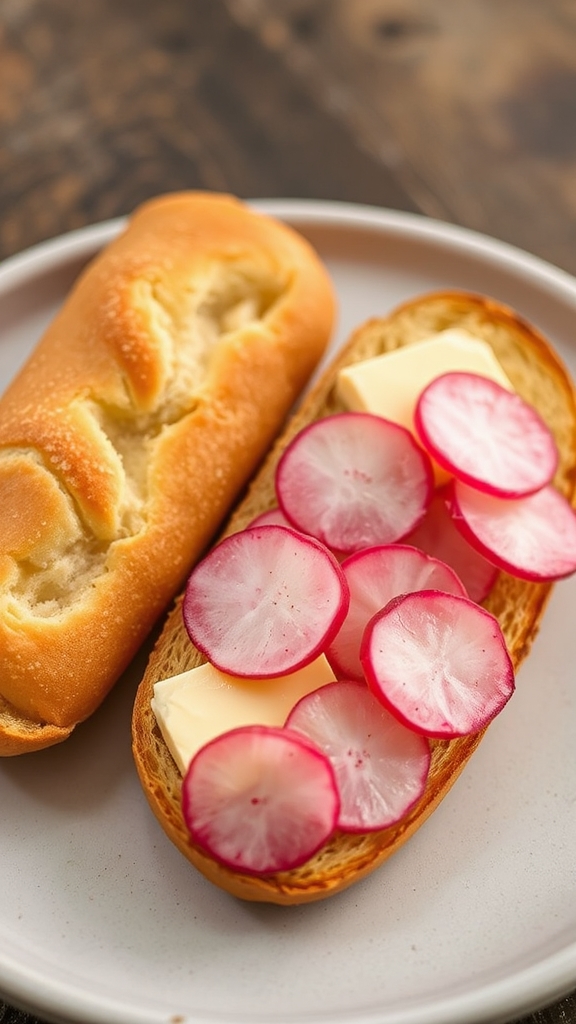 radish tips butter variations