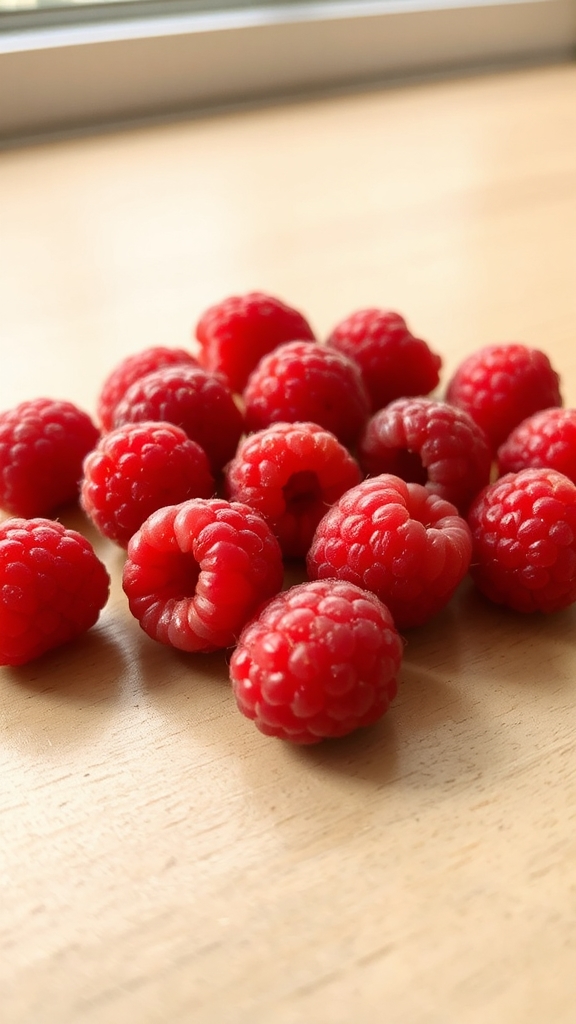 raspberry contrast enhances dessert