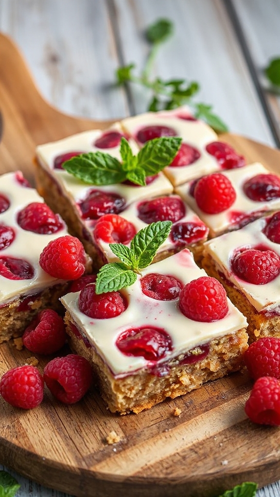 raspberry cream cheese bars