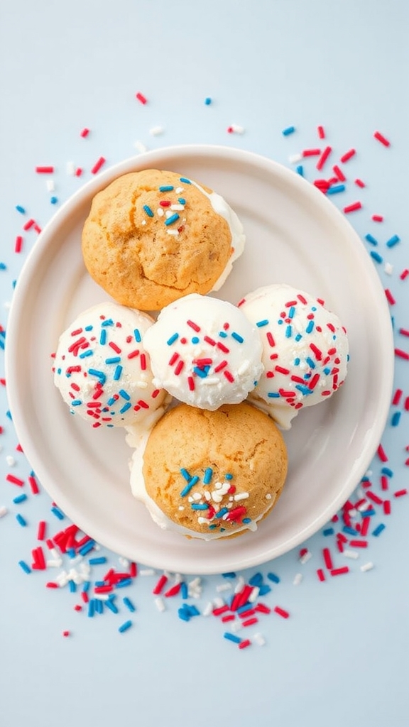 red white blue sandwiches