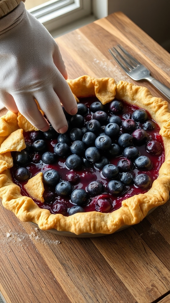 reinforce pies against overflow