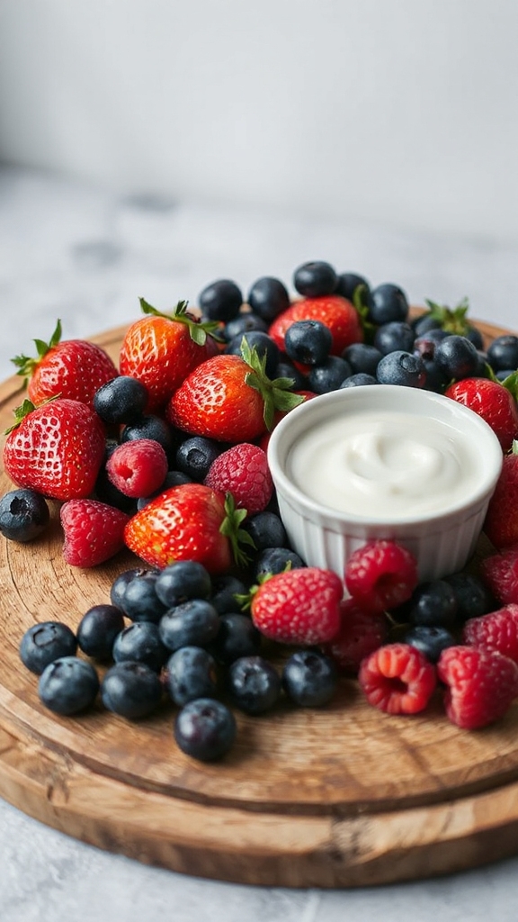 ripe berries pure cream