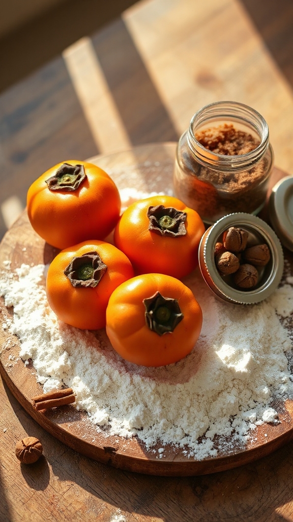 ripe persimmons spiced heritage