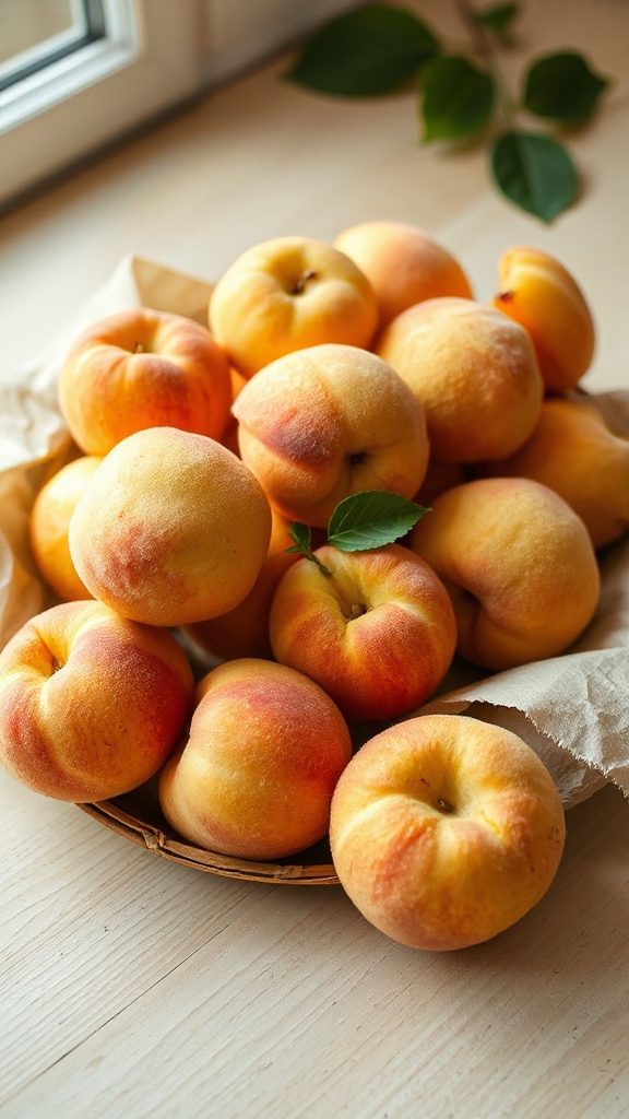 ripen peaches using ethylene