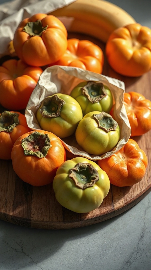 ripen persimmons remove astringency