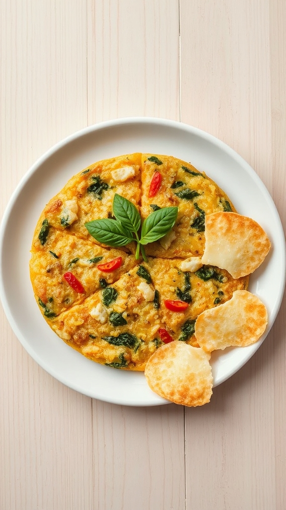risotto frittata parmesan crisp