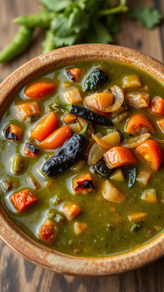 roast fresh green chiles
